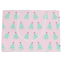 Pink Weihnachtsbaum Geschenktasche Große Geschenktüte