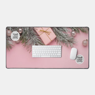 Pink Weihnachtsschreibtisch matte Mouse Pad Schreibtischunterlage