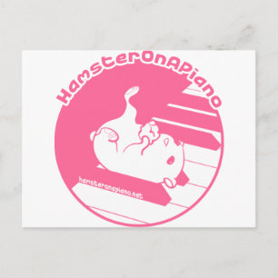 pink-weiß postkarte