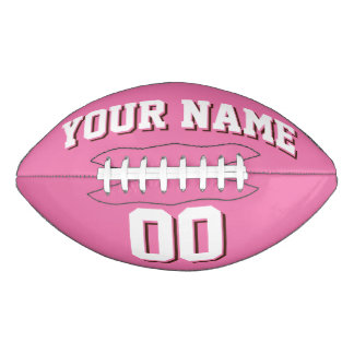 PINK WEISS UND BRAUN Benutzerdefinierter Fußball Football