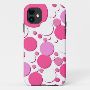 Pink-weiße Polka-Punkte Case-Mate iPhone Hülle