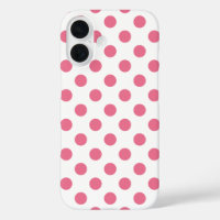 Pink-weiße Polka-Punkte