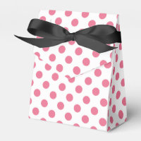 Pink-weiße Polka-Punkte