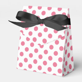 Pink-weiße Polka-Punkte Geschenkschachtel