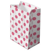 Pink-weiße Polka-Punkte