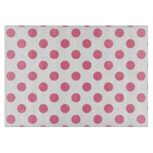 Pink-weiße Polka-Punkte Schneidebrett