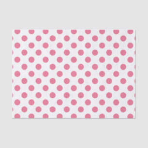 Pink-weiße Polka-Punkte Seidenpapier