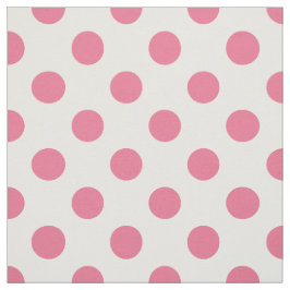 Pink-weiße Polka-Punkte Stoff