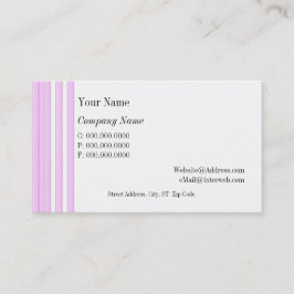 Pink-weiße Streifen - kundenspezifische Visitenkar Visitenkarte