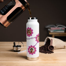 Pink-weiße Wasserflasche mit eigener Marke Trinkflasche