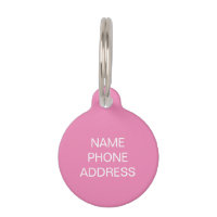 Pink, weißer Hund, Haustiername anpassen, personal
