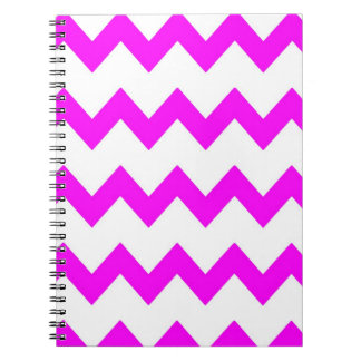 Pink-weißes Sparren-Notizbuch Notizblock