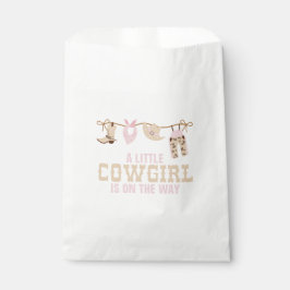 Pink Western Cowgirl Babydusche Geschenktütchen