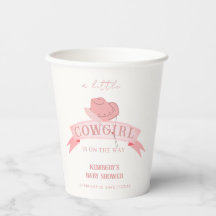 Pink Western Cowgirl Hat Baby Dusche