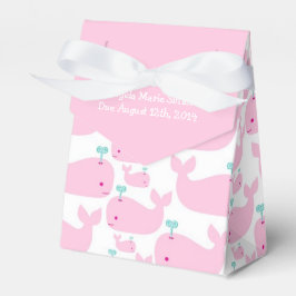 Pink Whale Thema Kinderdusche Geschenkschachtel