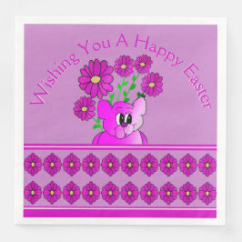 Pink Whimsy Bär Serviette