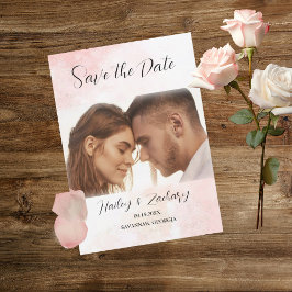 Pink Whispers Wedding Save The Date