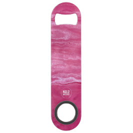 Pink White Abstrakt Stainless Steel Flaschenöffner