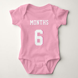 Pink & White Baby | Sports Jersey Design Baby Strampler