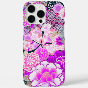 PINK WHITE BLUME Peony, Rose Japanisch Blumenkohl iPhone 16 Pro Max Hülle