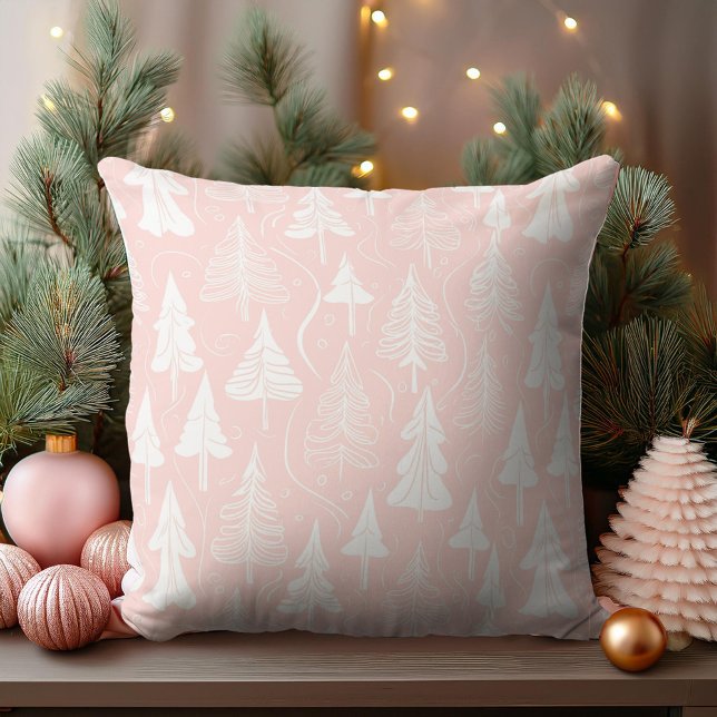 Pink White Christmas Pattern#6 ID1009 Kissen (Von Creator hochgeladen)
