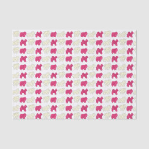 Pink White Circus Zoo Tierkekse Cracker Seidenpapier