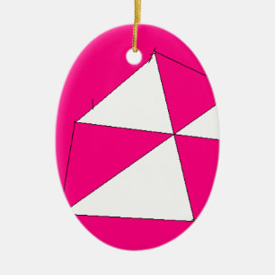 Pink White Digital Painting, Kinderkunst Keramik Ornament