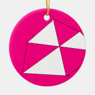 Pink White Digital Painting, Kinderkunst Keramikornament