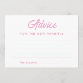 Pink White Fee Spaß Trendy The Girl Babydusche Hinweiskarte