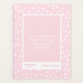 Pink/White Floral Block Quote | Fully Customizable Planer