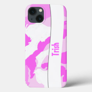 Pink White Girly Camouflage Muster Custom Case-Mate iPhone Hülle