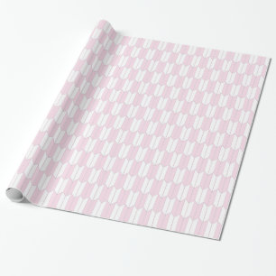 Pink & White Japanisch Yagasuri Muster Geschenkwra Geschenkpapier