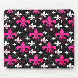 Pink White Lilie Mousepad