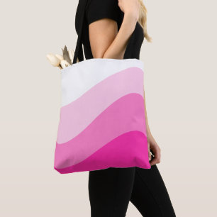 Pink White Ombre Wave Muster