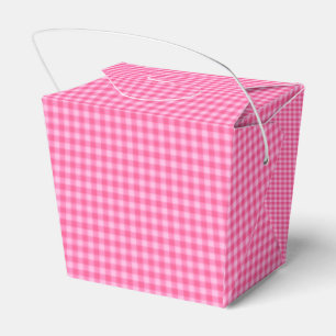 Pink-White-Pastel Gingham-GASTGESCHENK BOX, nehmen Geschenkschachtel