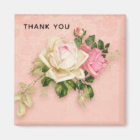 Pink & White Rose Bouquet Vielen Dank