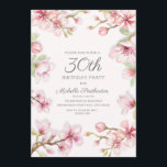 Pink White Springtime Floral Women's 30. Geburtsta Einladung<br><div class="desc">Schöne pinkfarbene und weiße Frühlingshäuser Blume und Äste Frauen 30. Geburtstag Party Einladung. Diese Einladung wäre ideal für ein Party im Garten oder ein Frauentreffen. Schriftart,  Text und Text sowie die Hintergrundfarbe können an Ihre Bedürfnisse angepasst werden. Kontaktieren Sie uns für Hilfe bei der Anpassung,  die Sie benötigen.</div>
