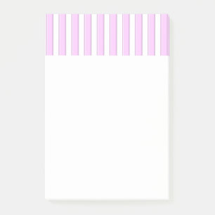 Pink White Stripes Pattern Sticker Post-it Klebezettel