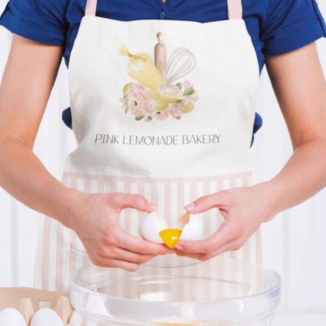 Pink & White Strips für den Koch von Patisserie-Lo Schürze (Von Creator hochgeladen)