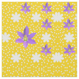 Pink White Yellow Joy Fabric Stoff