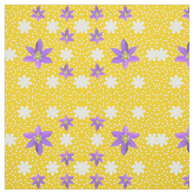 Pink White Yellow Joy Fabric Stoff (Muster)