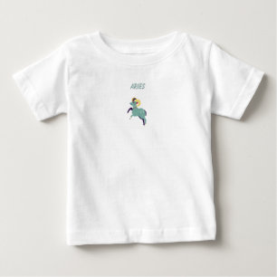Pink Widder, Sternzeichen, Sternzeichen-Druck Baby T-shirt