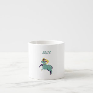 Pink Widder, Sternzeichen, Sternzeichen-Druck Espressotasse