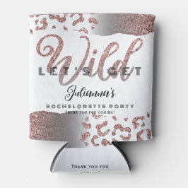 Pink - Wild Animal Print Bachelorette Bach Dosenkühler