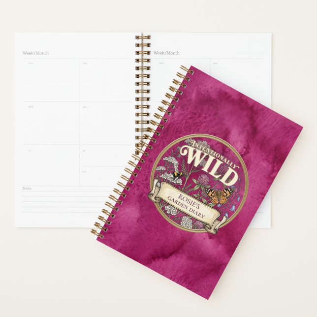 Pink Wild Garden Planner - Individuelles Tagebuch (Anzeige)