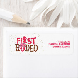 Pink Wild West Cowgirl Rücksendeadresse