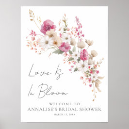Pink Wildflower Bridal Shower Poster