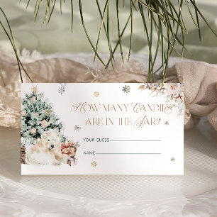 Pink Winter Baby Polar Bär wie viele Kanadier Begleitkarte