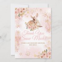 Pink Winter Dei a Girl Baby Dusche
