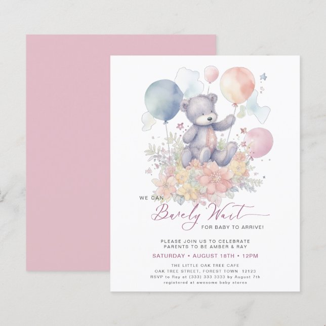 Pink wir können frühzeitig auf Niedliche Girl-Baby (Vorne/Hinten)